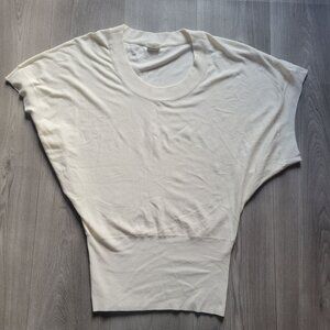 Fredericks Of Hollywood Womens Batwing Top Size M White